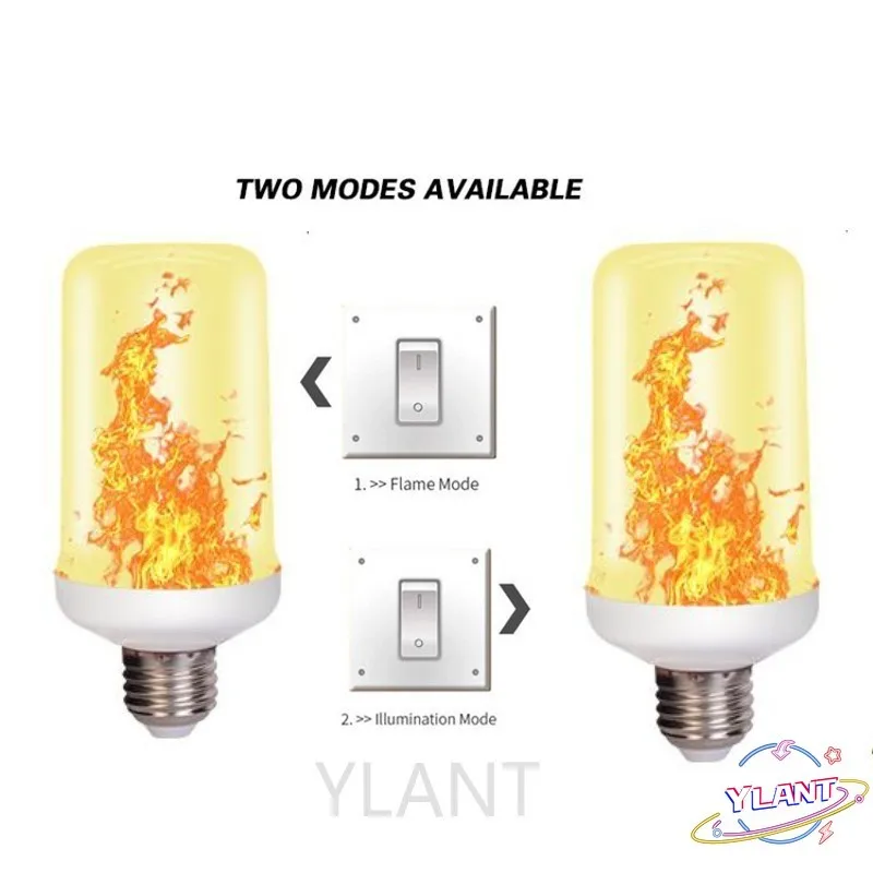 

Bulb E27 B22 E14 LED Corn Bulb Creative Flickering Emulation 5W 12W LED Lamp Light 2021 New LED Dynamic Flame Effect Fire Light