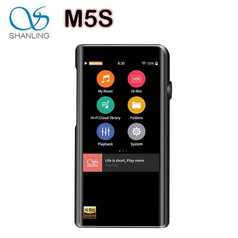 Портативный mp3 плеер Shanling M5S музыкальный с поддержкой Bluetooth Wi Fi Apt X DAC Hi Res звук DAP