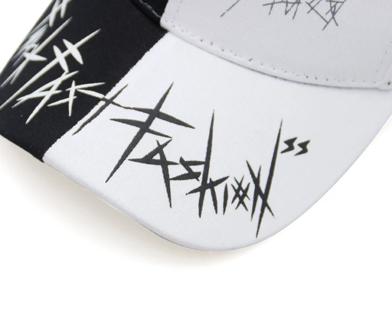 

Summer Sun Hats Couple Hip Hop Baseball Cap Outdoor Adjustable Men Women Hat Blackwhite Breathable Loose Hat