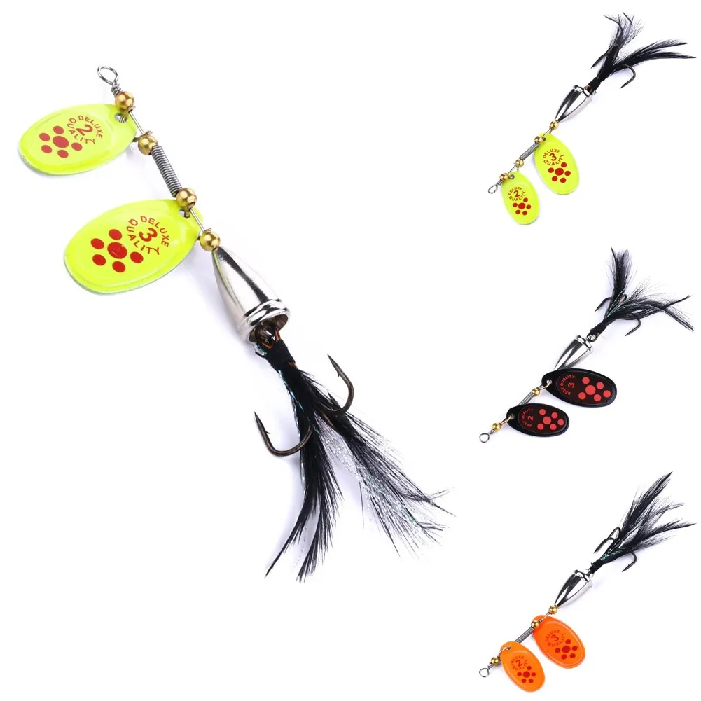 

Sequin Spoon Wobble Hook Fishing Lures Spinner Baits Fishing Baits Swimbait Feather Hook Spoon Type Rotating Sequin Bait