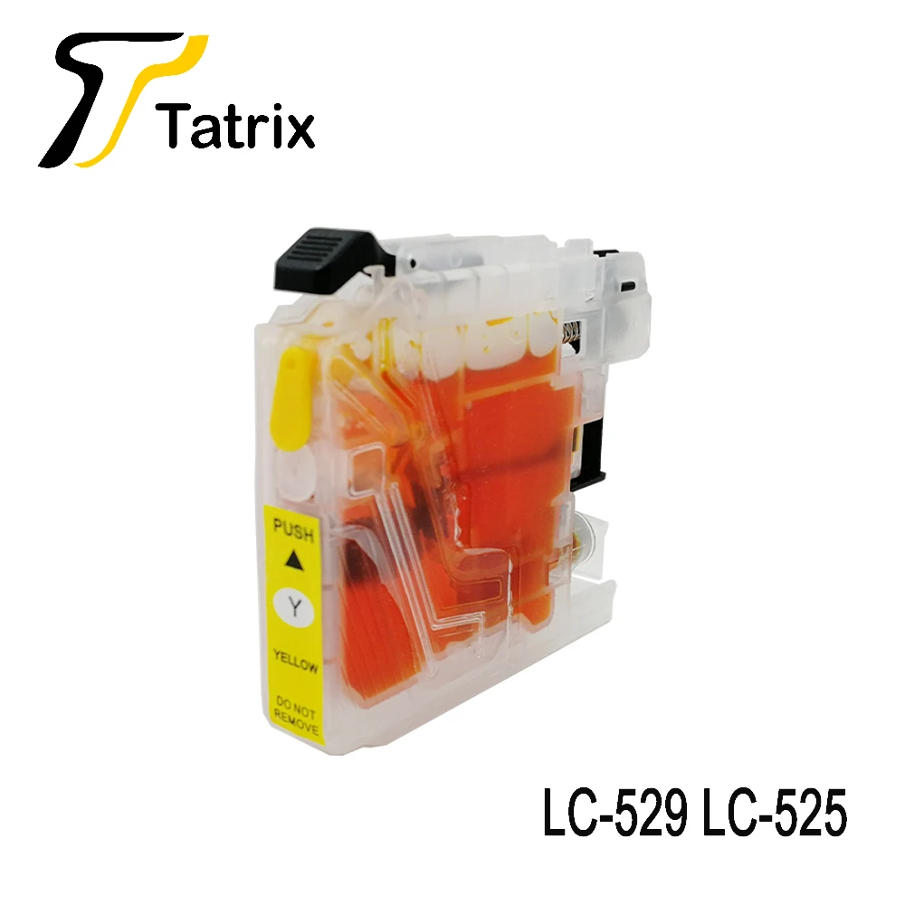Tatrix 4PK картридж с полным заполнением подходит для Brother LC525 LC529 принтера DCP-J100 DCP-J105