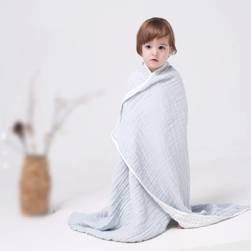 Чистый хлопок Муслин 100% детские пеленки мягкие одеяла для новорожденных Ванна