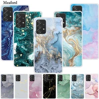 for samsung a52s 5g case marble soft silicone back cover case for samsung galaxy a52s 5g coque tpu colorful bumper funda shell