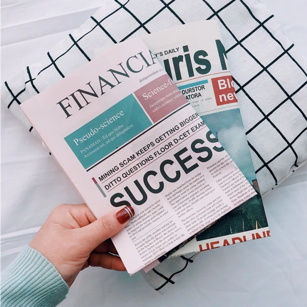 2 шт. Винтажный стиль ностальгические английские газеты реквизит для фотостудии