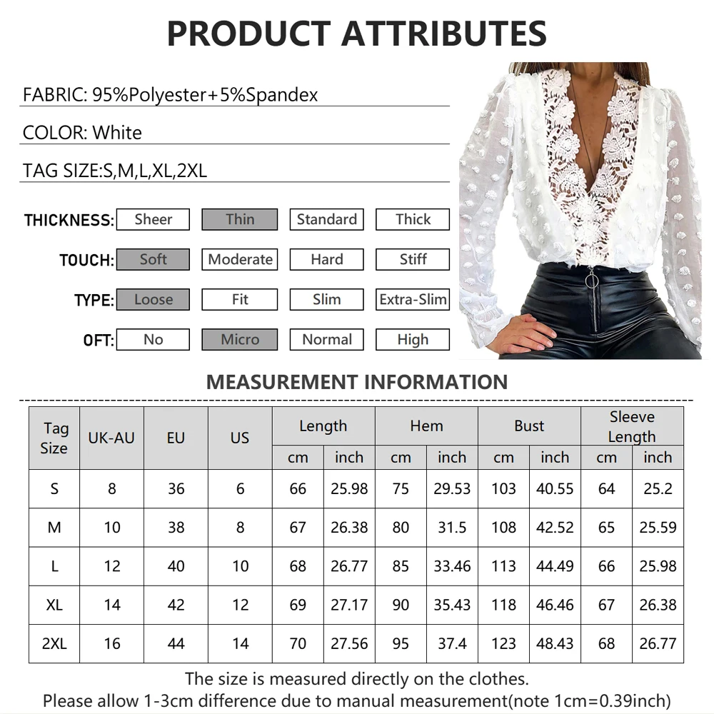 Женская блузка с длинным рукавом Белая Кружевная туника в стиле пэчворк весна 2021