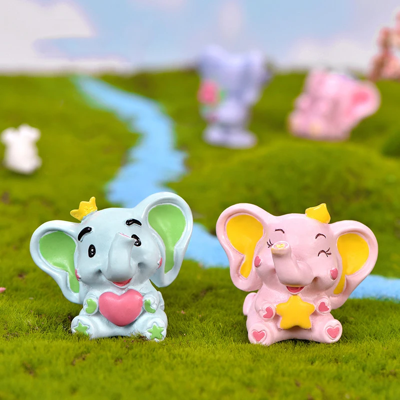 2020 Сказочный домик для сада миниатюрная пара слон стол офисное Украшение