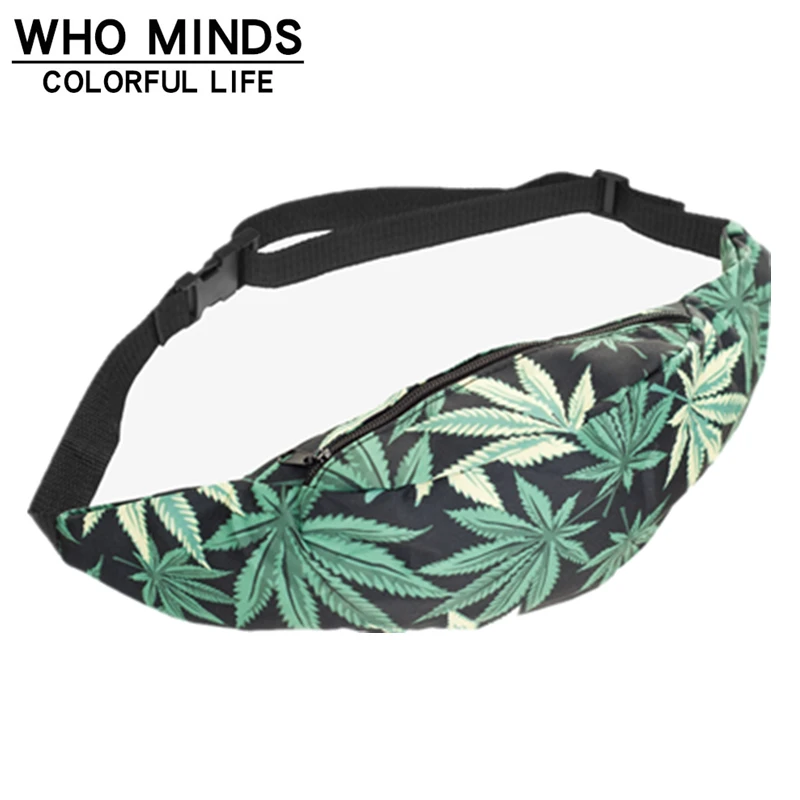 Спортивная поясная сумка унисекс Забавный кошелек с 3D принтом травы модный