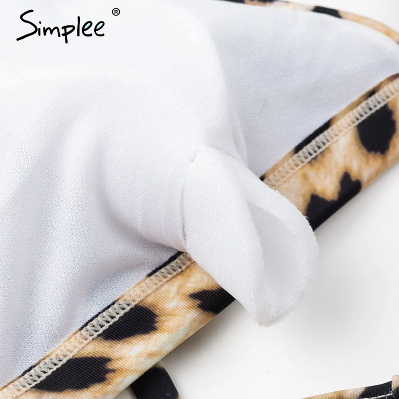 Раздельный купальник Simplee с эффектом пуш-ап сексуальный раздельный для женщин