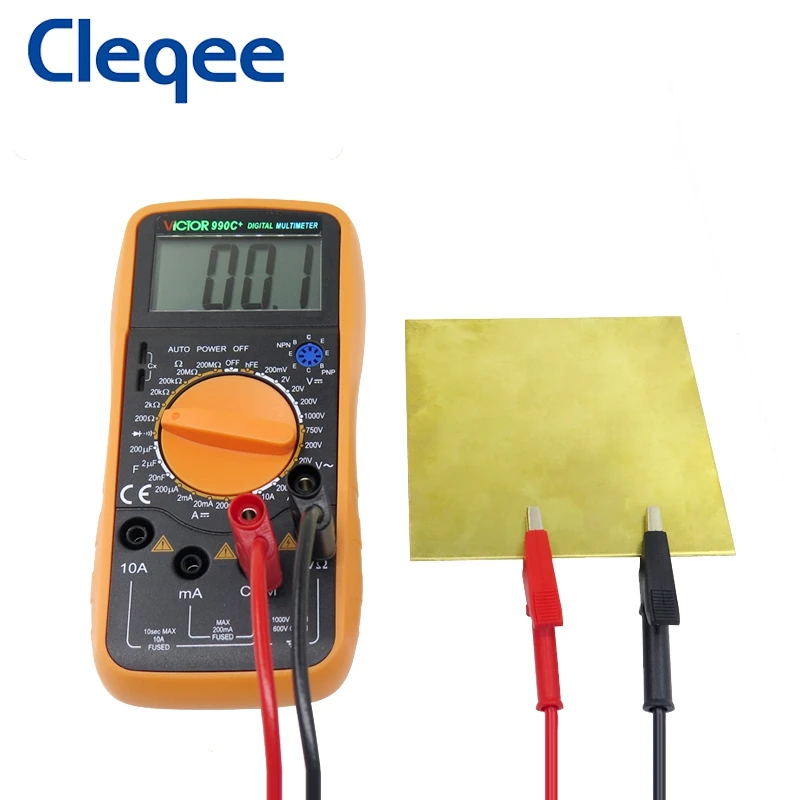 Cleqee P1018A Штабелируемый 4 мм банановый штекер к крокодиловому зажиму аллигатора