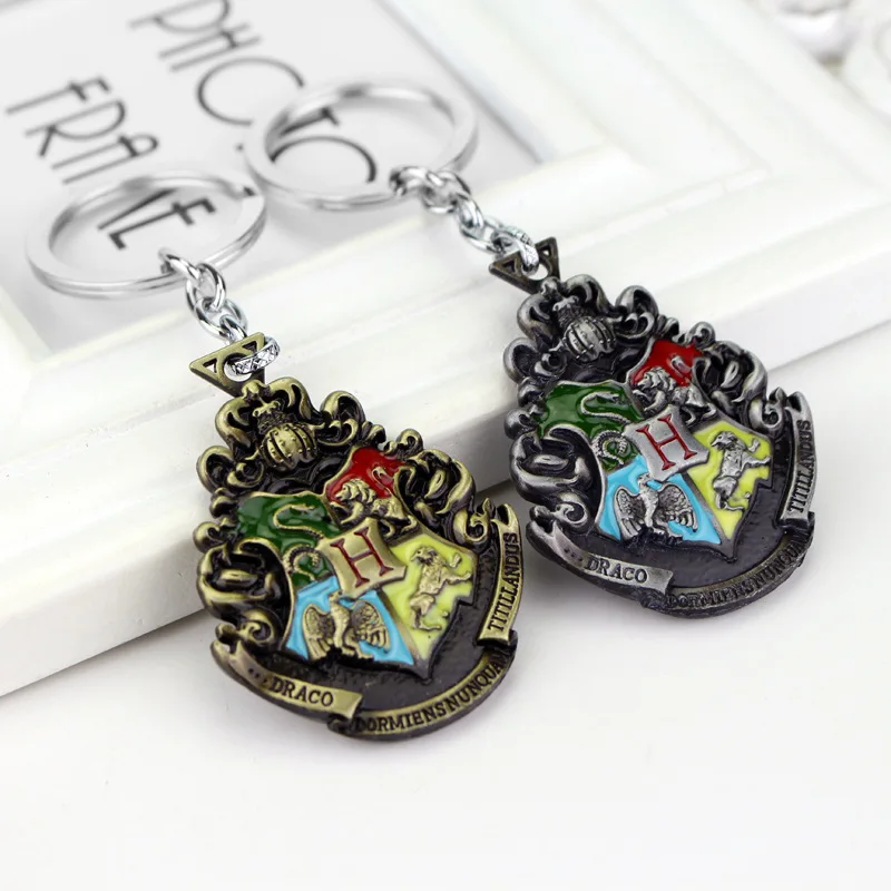 ZXMJ Harried Хогвартс Гриффиндор Hufflepuff Slytherin Ravenctaw школа Гончаров брелок Горячая фильм ювелирные изделия для фанатов подарок