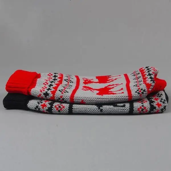 Модный свитер для маленьких собак и кошек вязаная одежда с рождественским оленем