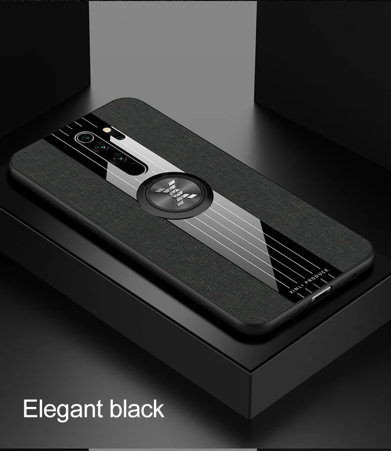 For Xiaomi Redmi Note 8 Pro Case Matte Cover For Xiomi Xiaomi Redmi Note 8 Note8 Shockproof Phone Case Magnetic Ring Holder