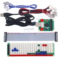 arcade zero delay board usb keyboard encoder control board connected to pc joystick buttons fight stick game control board