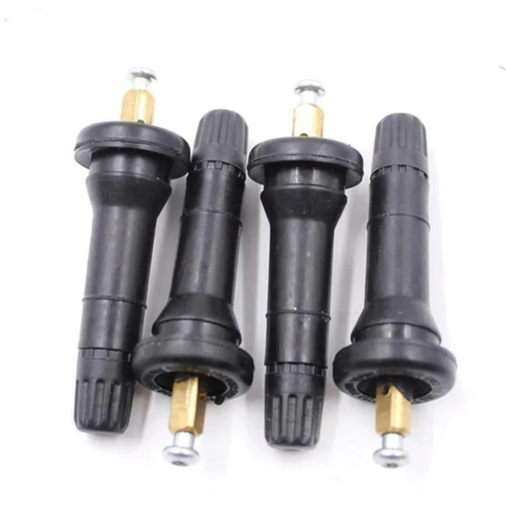 

4pcs Stem Valves Black TPMS For Ford Fiesta Focus Mondeo Kit Sensor Valve