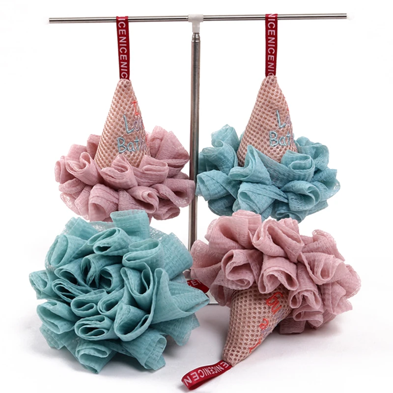 

2021 New Ice Cream Bath Ball Bath Flower Bath Foaming Net Anti-dropping Bath Flower Bath Wipe