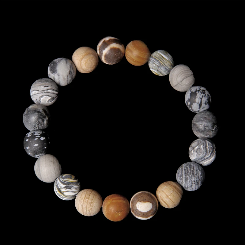 

Universe Solar System Bracelet Natural Stone Planets Yoga Chakra Bracelet for Women Men Best Friends Energy Jewelry Gifts 10MM
