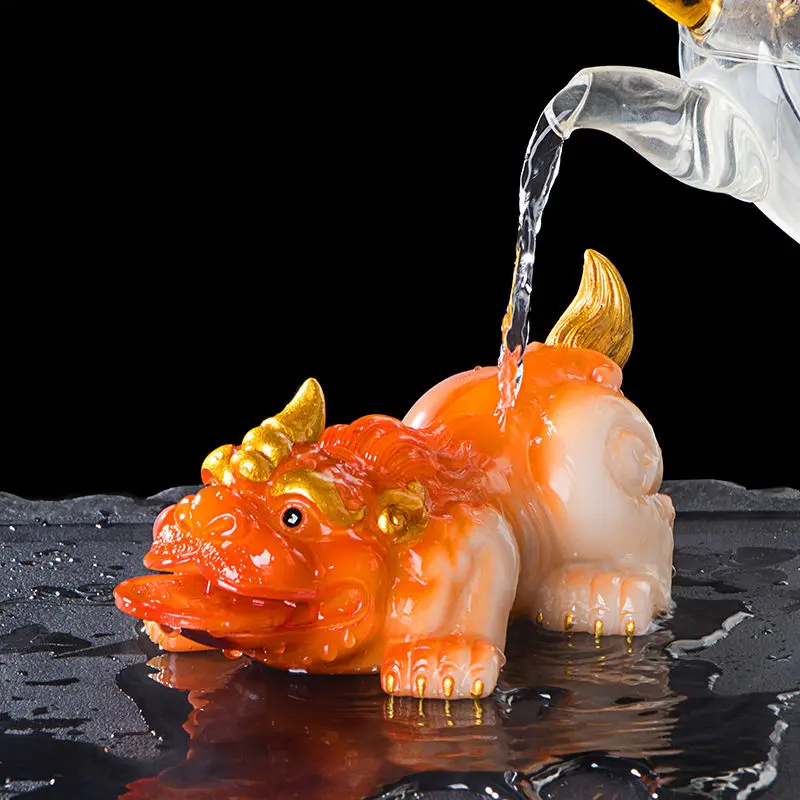 

Color Changing Money Drawing Pi Xiu Tea Pet Decoration Tea Tray Ornament Tea Ceremony Decoration