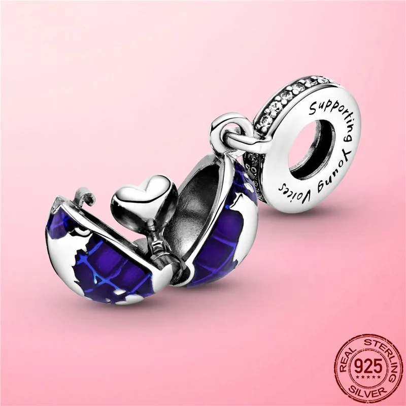 

HOT SALE 925 Sterling Silver Sparkling Family Tree Dangle Charm Beads Fit Original Pandora Charm Cuentas Para Pulseras crystals