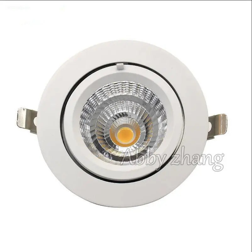 Встраиваемый потолочный светодиодный точечный светильник 12 Вт 15 25 40 COB поворот на