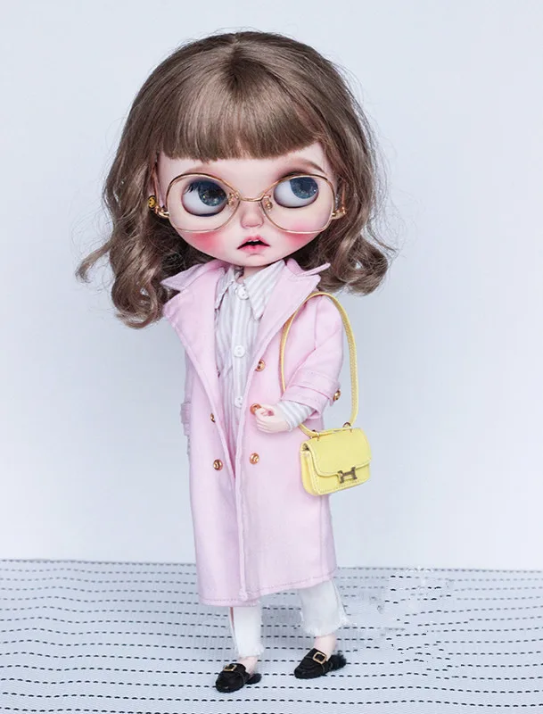 Одежда для кукол Blythes OB24 простые и универсальные белые рваные джинсы