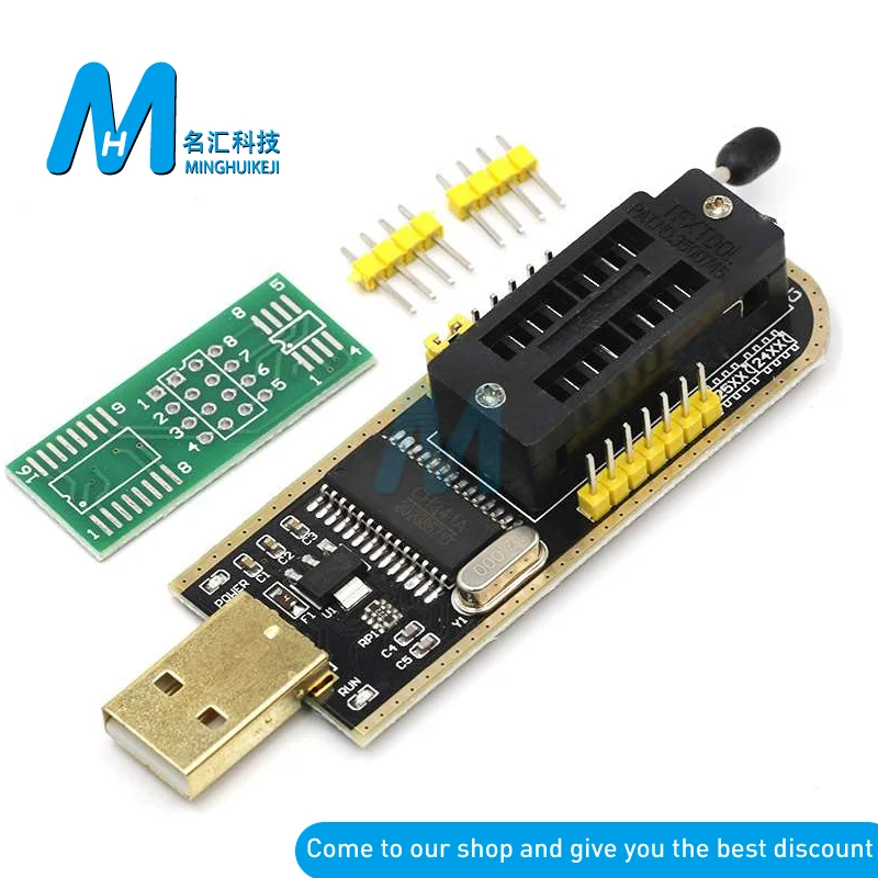 USB-программатор EEPROM серии CH341A CH341 24 25 с программным обеспечением и драйвером +
