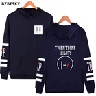 Толстовка BZBFSKY для мужчин и женщин, худи в стиле хип-хоп с рисунком с музыкальным символом, толстовки с надписью Twenty One Pilots на осень-зиму