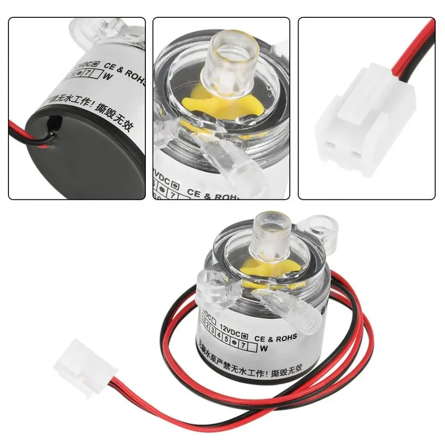 Водяной насос пищевой погружной Бесщеточный 2л/мин Stw 1 шт. мини 12 В DC 6 Вт низкое