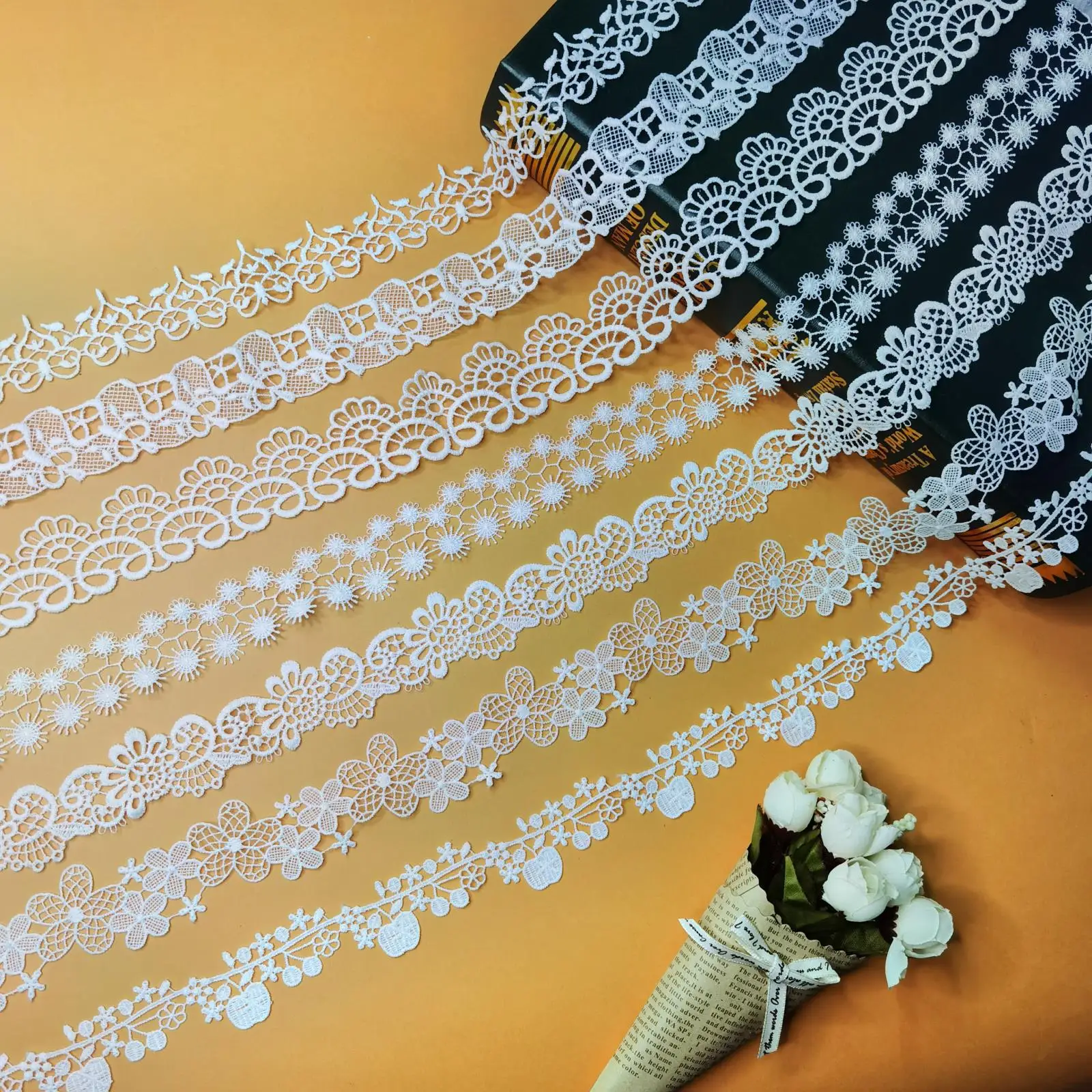 

3cm curtain neckband accessories water-soluble lace trim cloth garment decorative lace trim