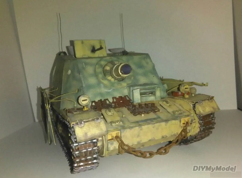 DIYMyModeI GPM + 248 sturmpanzer IV, manualidades DIY, KIT de modelismo de papel, rompecabezas de juguete hechos a mano, regalo, utillaje de pel&iacute;cula-2