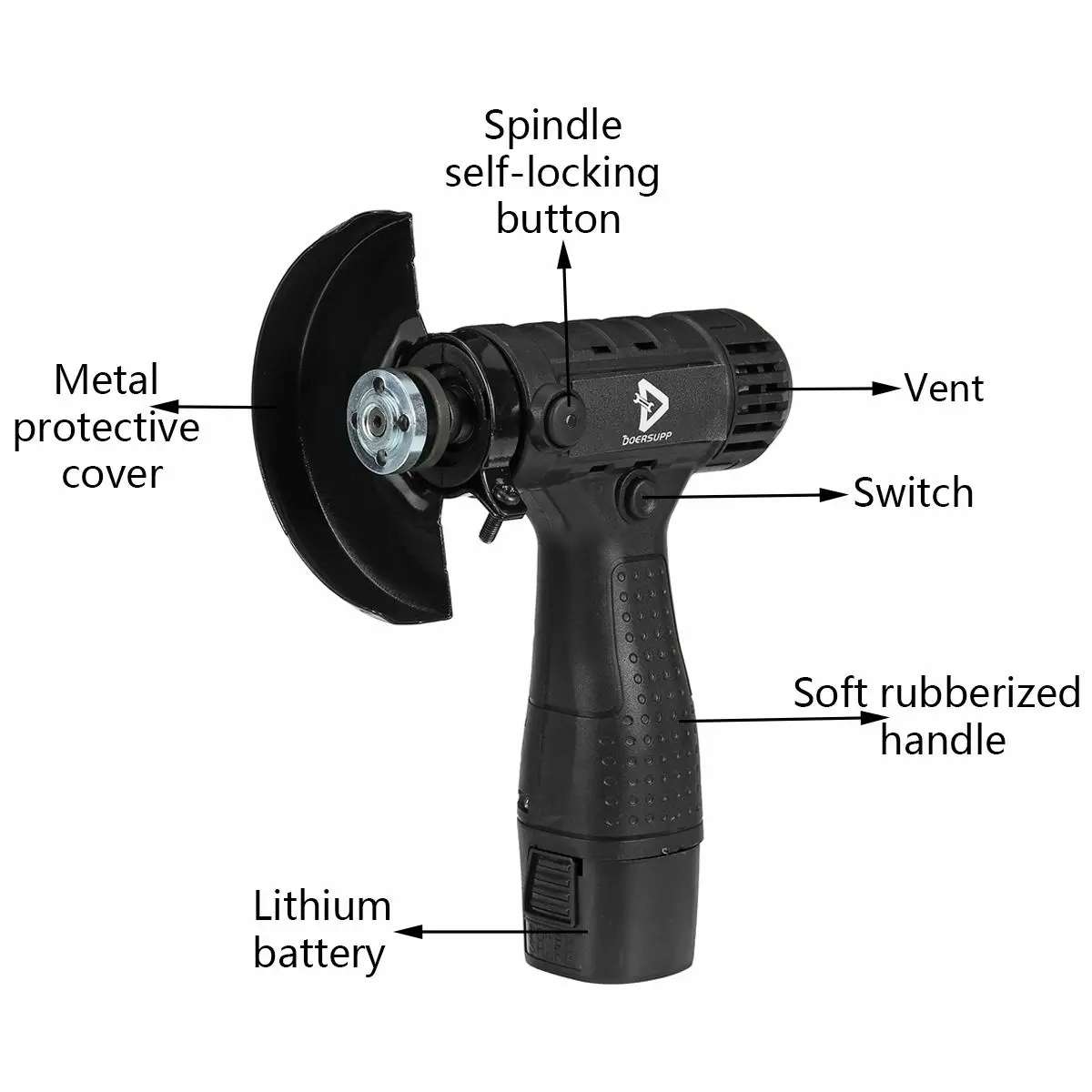 

16.8V 800W Angle Grinder for Makita Battery brushless Metal Wood Cutter Tools cordless polishing machine with 2 or 1 battery&bag