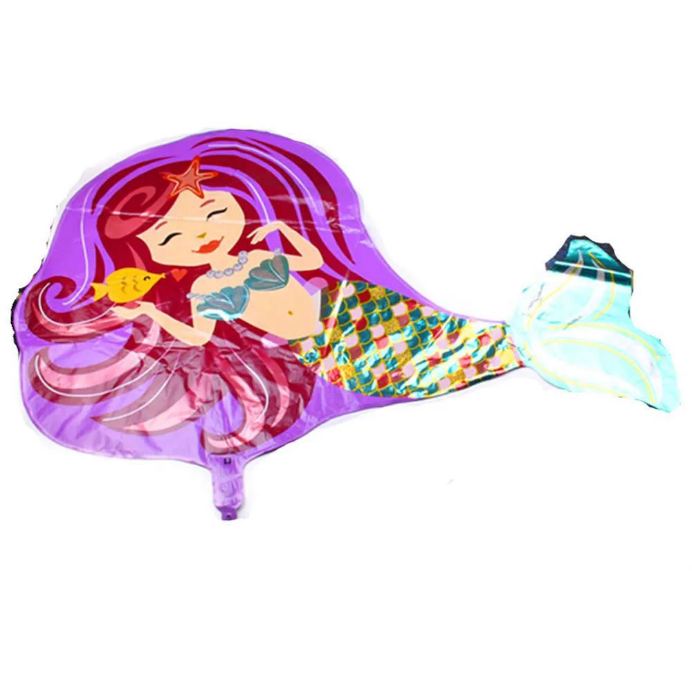 Мультфильм фольгированные шары с русалкой гелиевый воздушный шар надписью &quotHappy