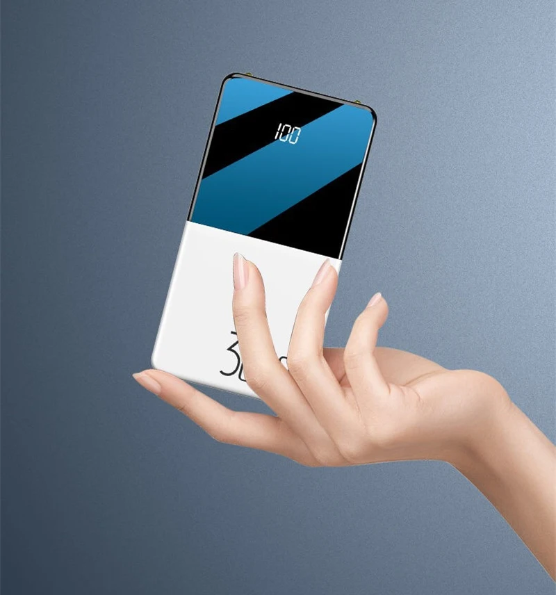 

30000mAh Power Bank for Xiaomi Huawei iPhone 12Pro Samsung Poverbank Portable Charger Powerbank External Battery Pack Power Bank