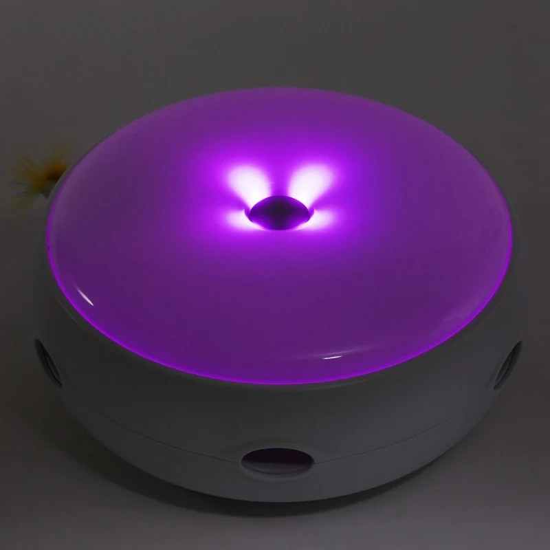 

Pet Interactive Turntable Toys for Cats Kittens Automatic Electric Tease Toys Funny Intelligent Pet Supplies Luminescence