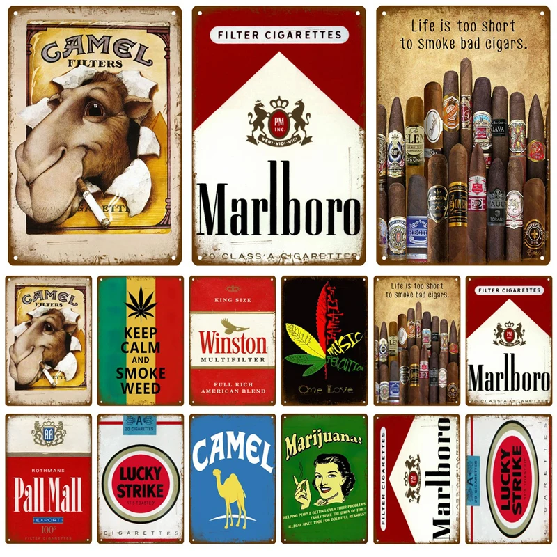 Винтажный металлический плакат в стиле индастриал-деко | Дом и сад