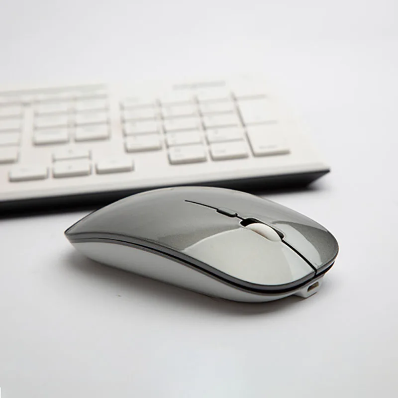 Бесшумная беспроводная мышь портативная эргономичная 2 4 ГГц USB оптическая для