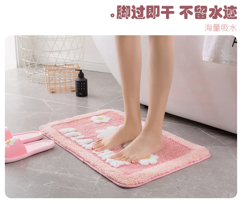 

Bathroom Absorbent Floor Mat Kitchen Floor Mat Bathroom Non-Slip Mat Home Door Door Mat Bedroom Carpet