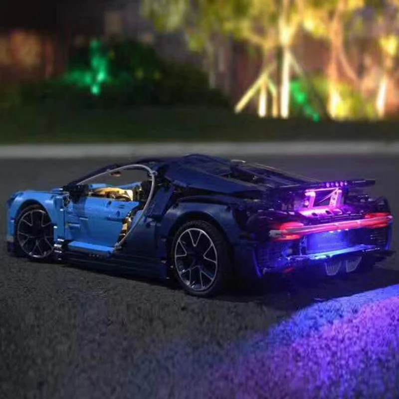 MOC 42083 Bugatti Chiron Technic гоночный автомобиль приложение RC двигатель совместимый Iegoset 20086 Кирпичи Строительные блоки игрушки рождественские подарки