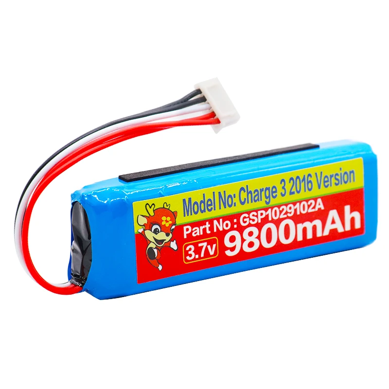 Аккумулятор высокой емкости на 9800 мА · ч для JBL Charge 3 версии 2016 GSP1029102A бесплатная