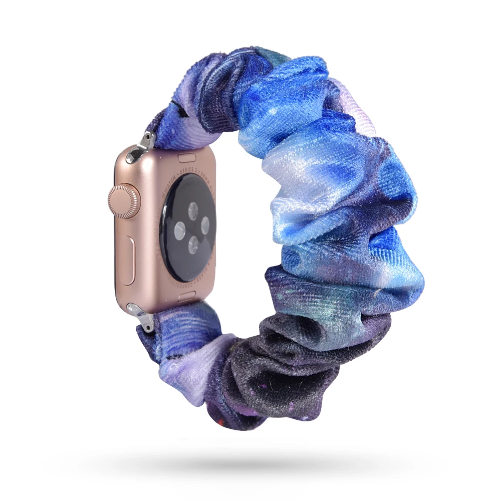Растягивающийся эластичный ремешок для часов Apple Watch 38 мм/40 мм 42 мм/44 мм Повседневный женский браслет для девочек для iwatch - Цвет ремешка: 57