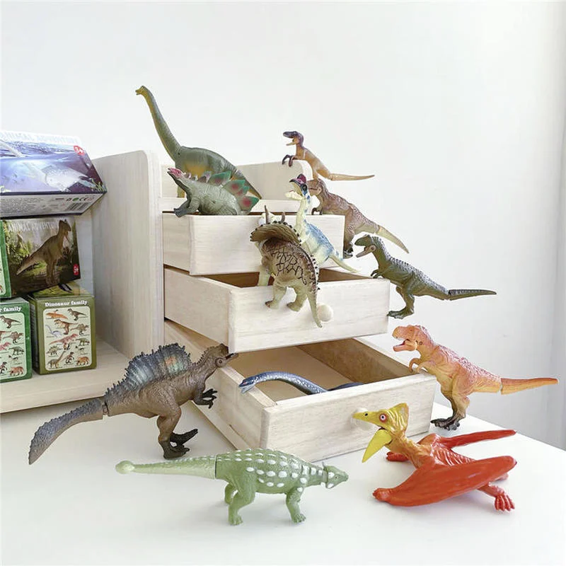 

Фигурка динозавра Юрского периода, Подлинная модель тираннозавра птерозавра, трицератопс, настольное украшение, коллекционная игрушка, по...