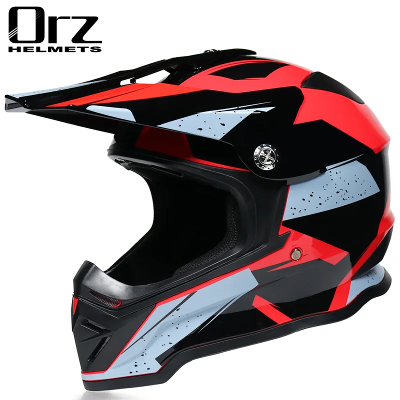 

Off Road ATV Dirt Bike Racing Motorcyle Helmet Full Face Motocross Cascos Para Moto Sun Visor MotoCross Enfant Capacete for Kids