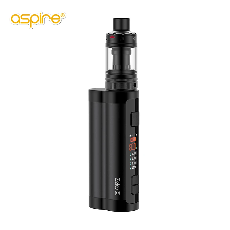 Aspire Vape Zelos X Kit Electronic Cigarette Vaper Mod 80W Used 18650 Battery Not Included Nautilus 3(22) Tank E-cigarettes Ecig