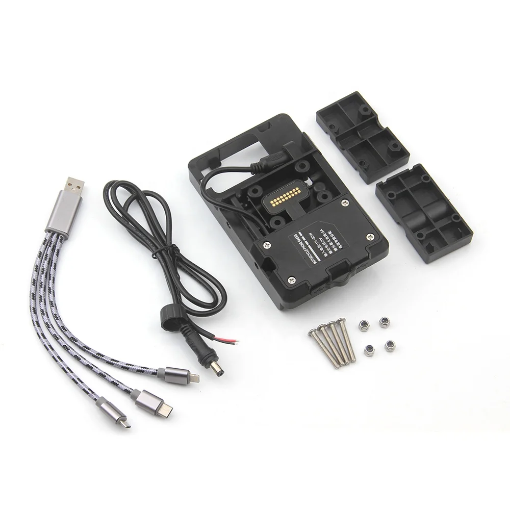 

Мотоцикл USB Зарядное устройство мобильный телефон GPS Навигации Держатель Кронштейн для BMW R1200GS 2014 2015 2016 2017 для S1000XR R1200RS