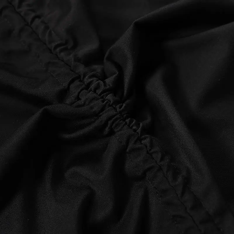 Женское плиссированное платье XITAO однотонное свободное с круглым вырезом и