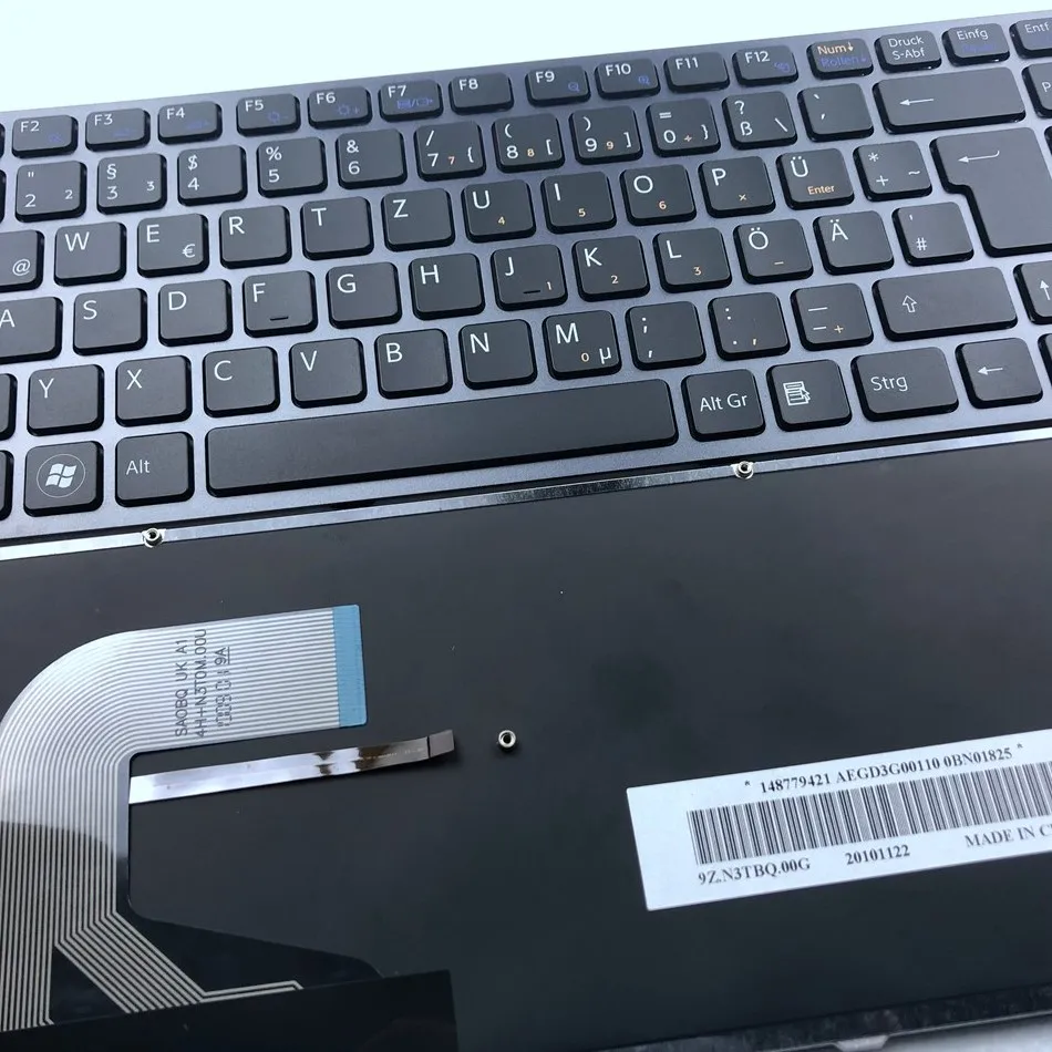 Германия с подсветкой латинская Клавиатура для ноутбука Sony VPC S VPCS S11 S12 S13 PCG 51113M 51112