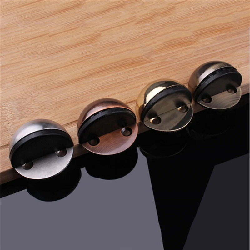 

Non Punching Sticker Hidden Stainless Steel Door Stopper Door Holders Catch Floor Mounted Nail-free Door Stops