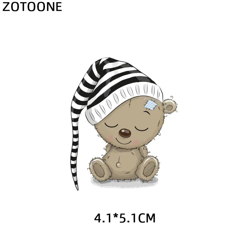 ZT1336 ZOTOONE Мультяшные наклейки с животными для железной передачи одежды DIY аксессуары футболки Платья моющиеся теплопередачи H - Цвет: ZT1336
