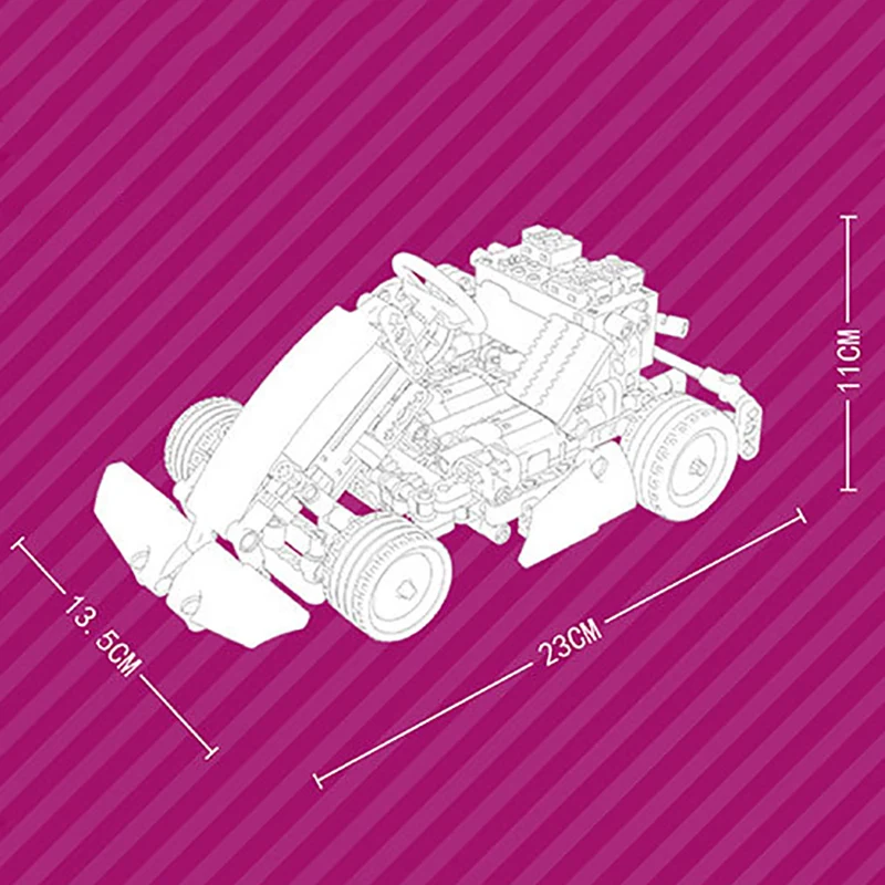 

New High-Tech APP RC Car Speed Charge Kartinged Model Bricks MOC Go-Kart Racing Vehicle Building Blocks Toys for Kids Gifts