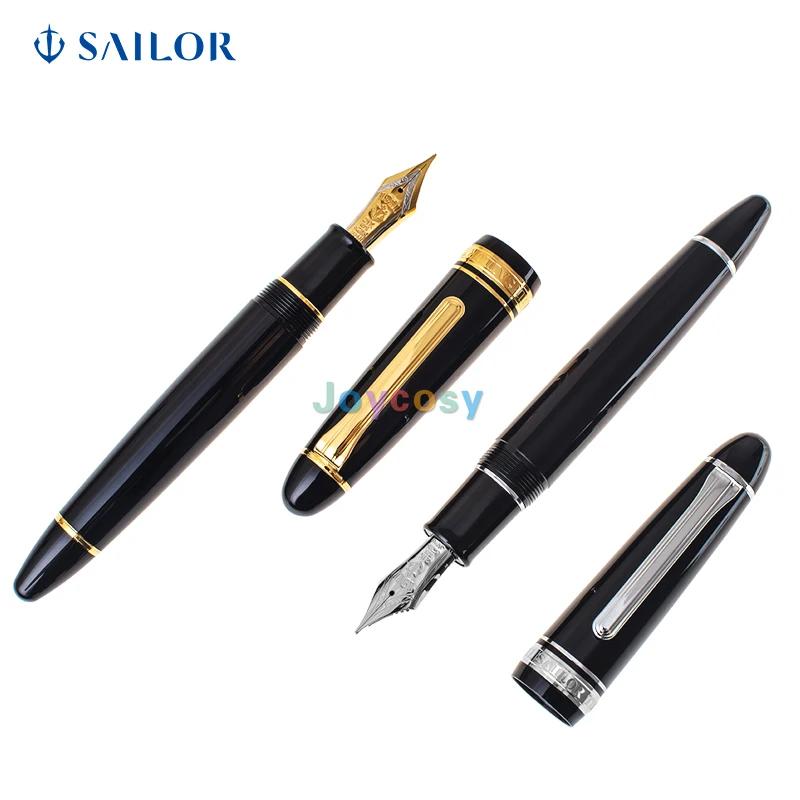 Перьевая ручка Сейлор коп черный перьевой карандаш с средним пером 21 К золотым