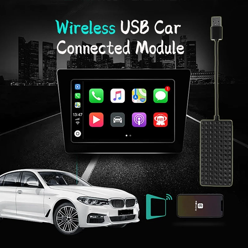 Беспроводной Bluetooth USB ключ Carplay для автоматической навигации Apple iPhone